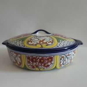 Talavera Casserole Dish / Tortilla Warmer